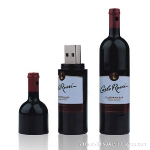 Red Wine Bottle USB Pen Drive